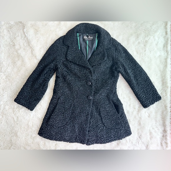 Vintage 50s/60s Curly Persian Lambswool Coat - Picture 4 of 12